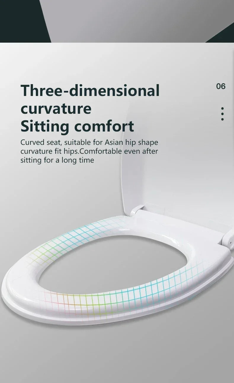 Household Toilet Seats Cover Toilet Accessories Seats Quiet-Close Toilet Lid Toilet Seats Countoured Seats Toilet Hardware