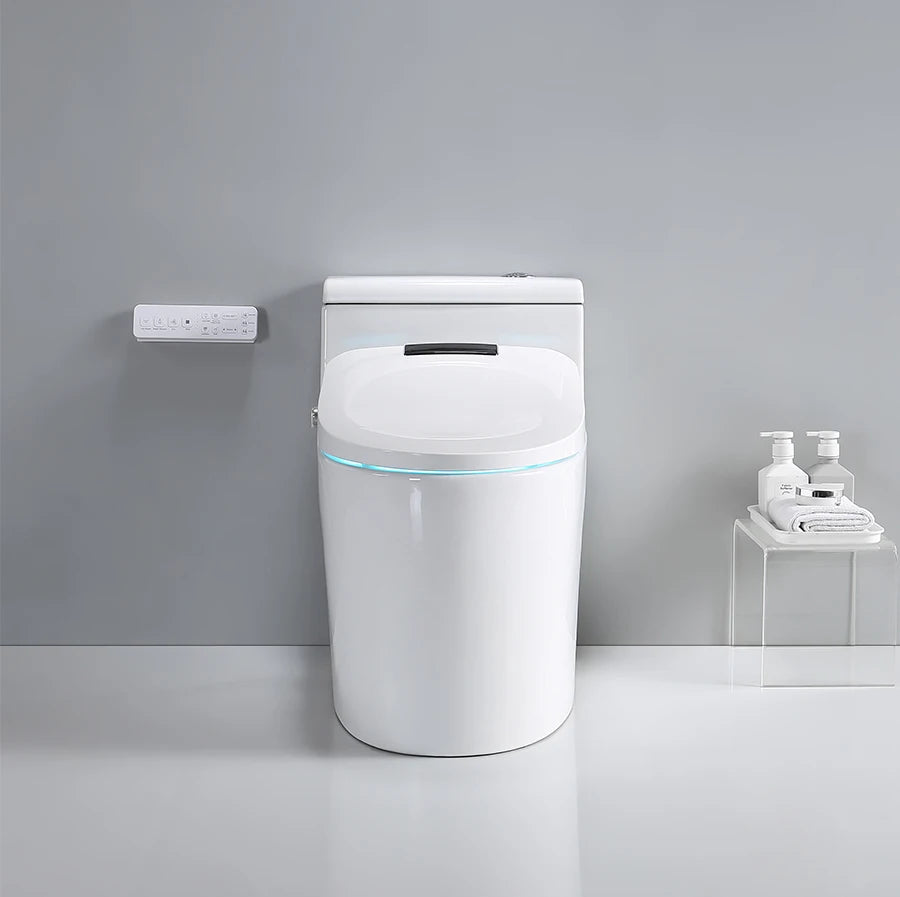 FOHEEL Auto Open Smart Toilets With Heated Bidet Seat Soft Close Toilet Seat