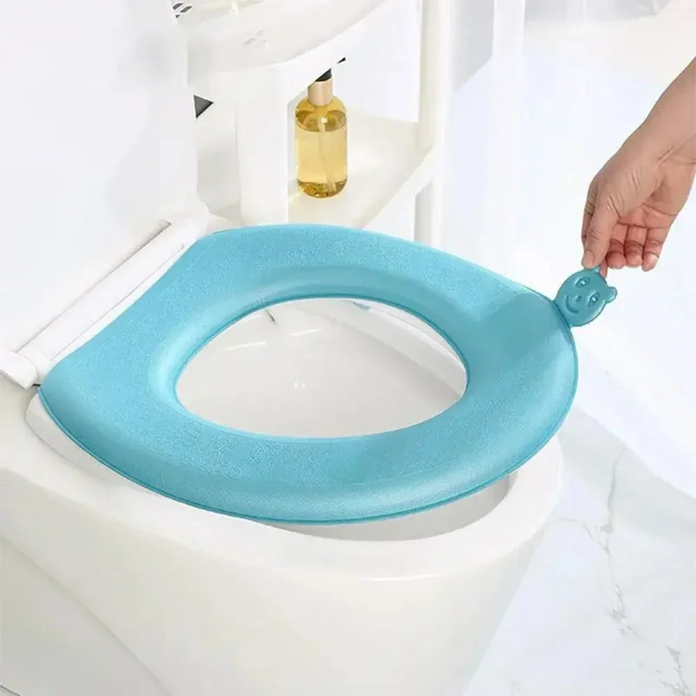 EVA Cushion Accessories Handheld Lift Toilet Seat Cover Thickened Four Seasons Universal Toilet Seat Cushion Paste Type Toilet