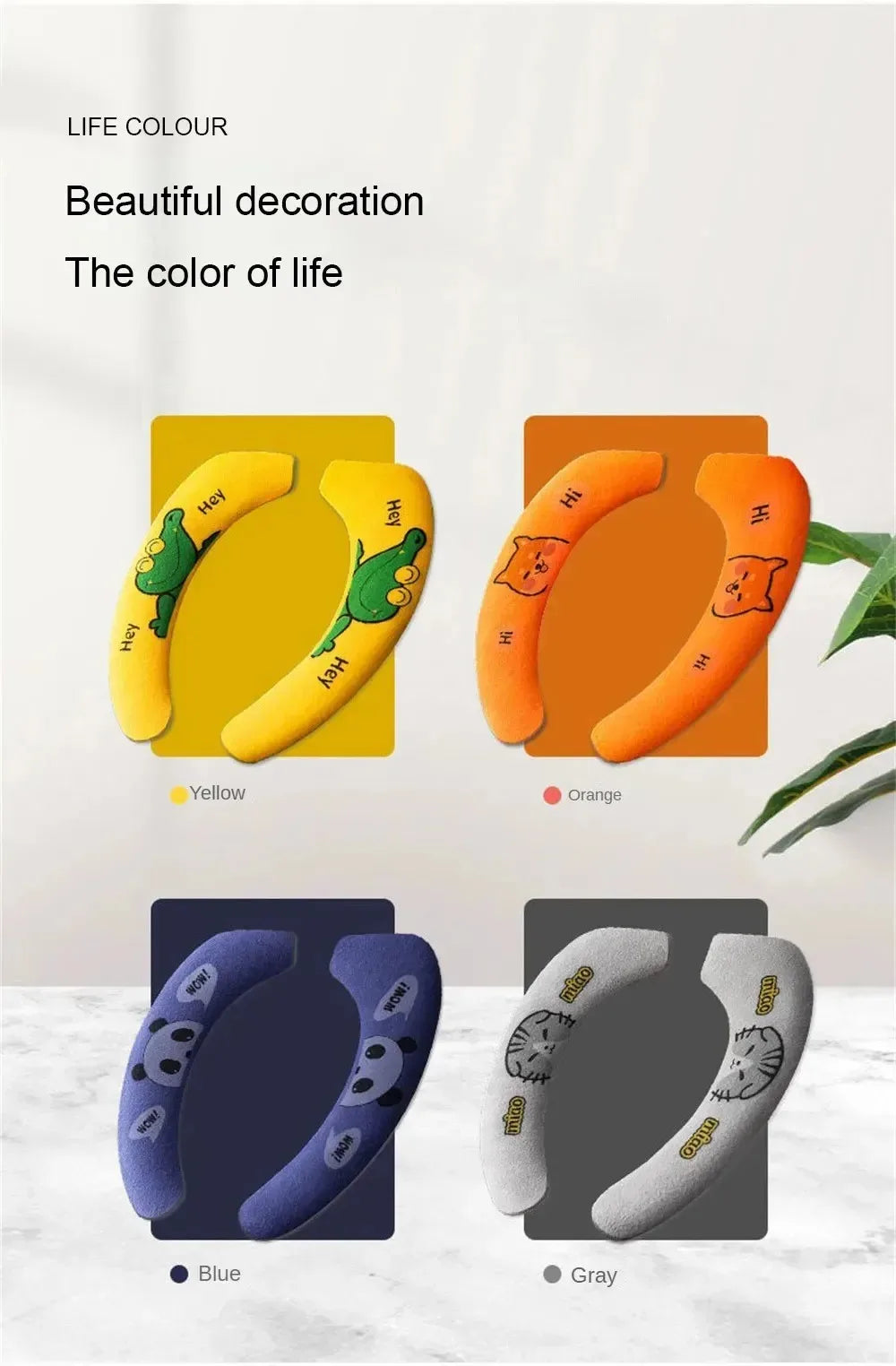 1 Pair Paste Toilet Seat Cover Cartoon Waterproof Bathroom Toilet Seat Pad Cute Reusable Soft Thick Sticky Closes Tool Seat Mat