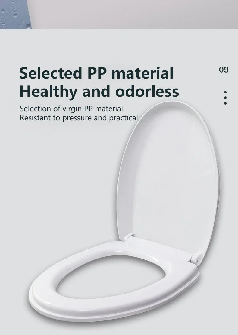 Household Toilet Seats Cover Toilet Accessories Seats Quiet-Close Toilet Lid Toilet Seats Countoured Seats Toilet Hardware