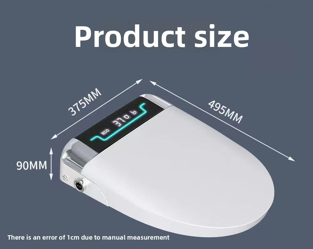Smart Toilet Seat Cover Auto Flip Heating 110V 220V Bidet Dryer UV Shape for Home