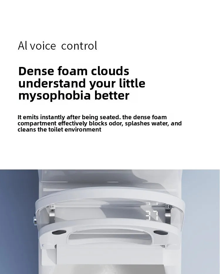 Auto Flip Smart Toilet Seat Cover with Constant Temperature Heating Multi Function Universal Bidet