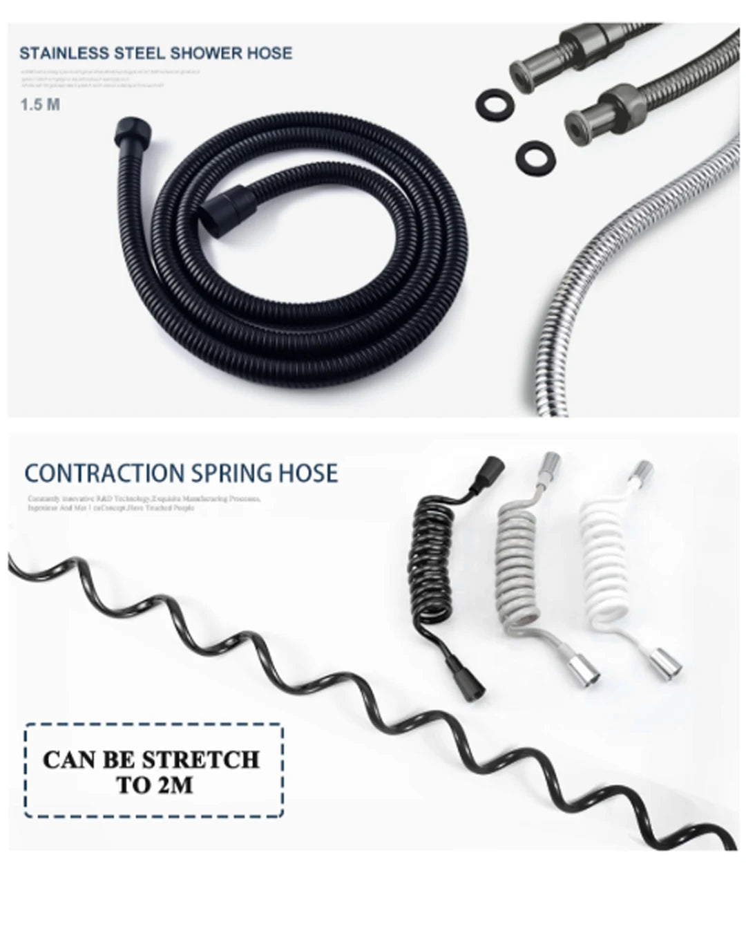 Brushed Gold Handheld Toilet Seat Bathtub Sprayer Stainless Steel Shower Handheld Spray Gun Wall-Mounted Bathroom Accessories