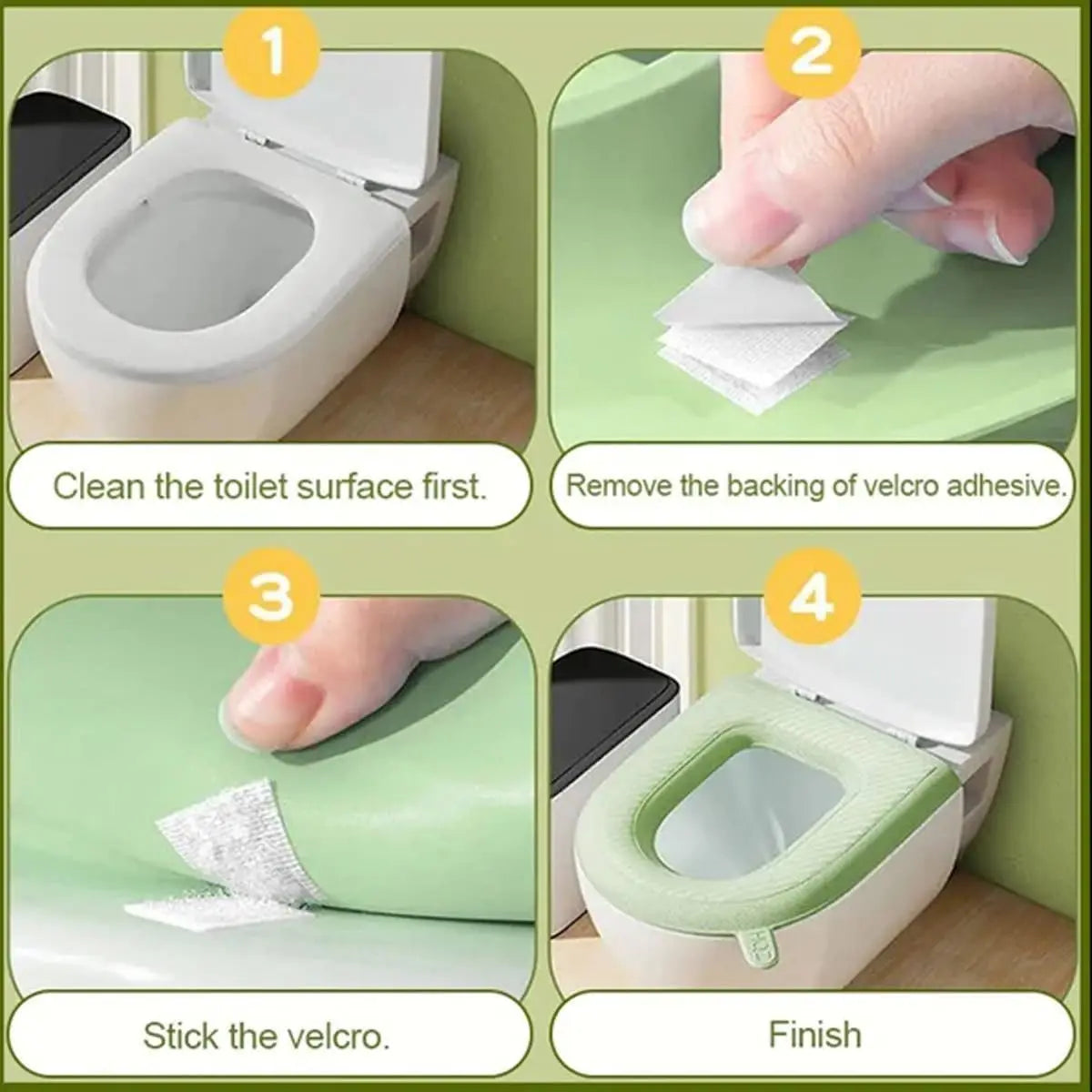 EVA Toilet Seat Cushion Waterproof Warm Mat Washable Bathroom Accessories Organization Universal Lid Bowl Cover Portable Home