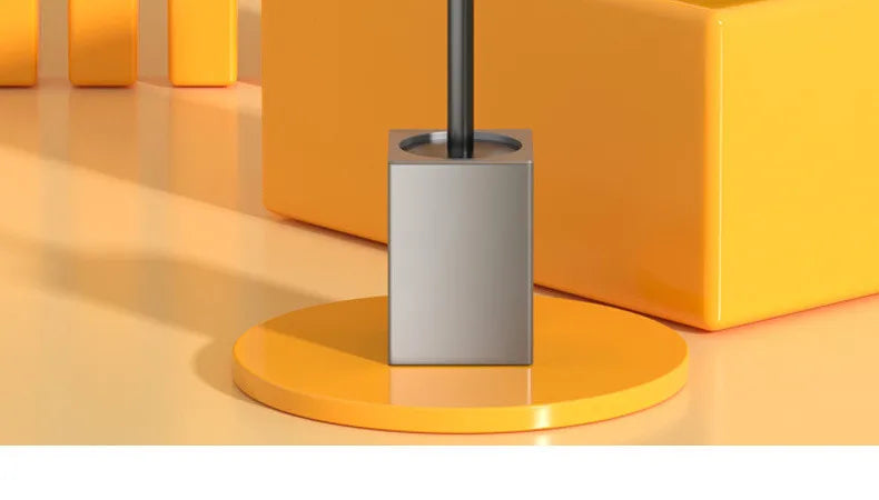 Toilet brush toilet holder bathroom accessories Creative Wall Mounted Aluminum Alloy Lavatory Brush Toilet Brush Holder Set