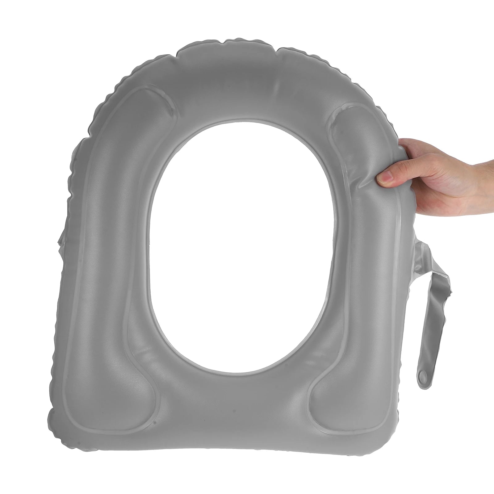 Reusable Raised Inflatable Toilet Seat Cushion Portable Soft Toilet Seat Cushion Cover Pad With Storage Bag For Most Toilets