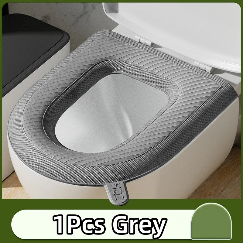 EVA Toilet Seat Cushion Waterproof Warm Mat Washable Bathroom Accessories Organization Universal Lid Bowl Cover Portable Home