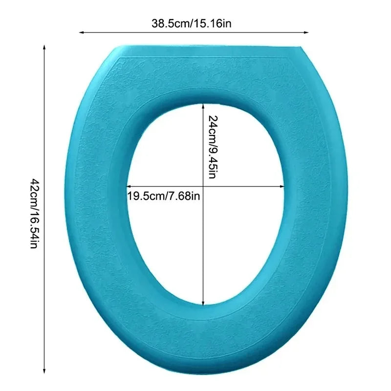 EVA Cushion Accessories Handheld Lift Toilet Seat Cover Thickened Four Seasons Universal Toilet Seat Cushion Paste Type Toilet