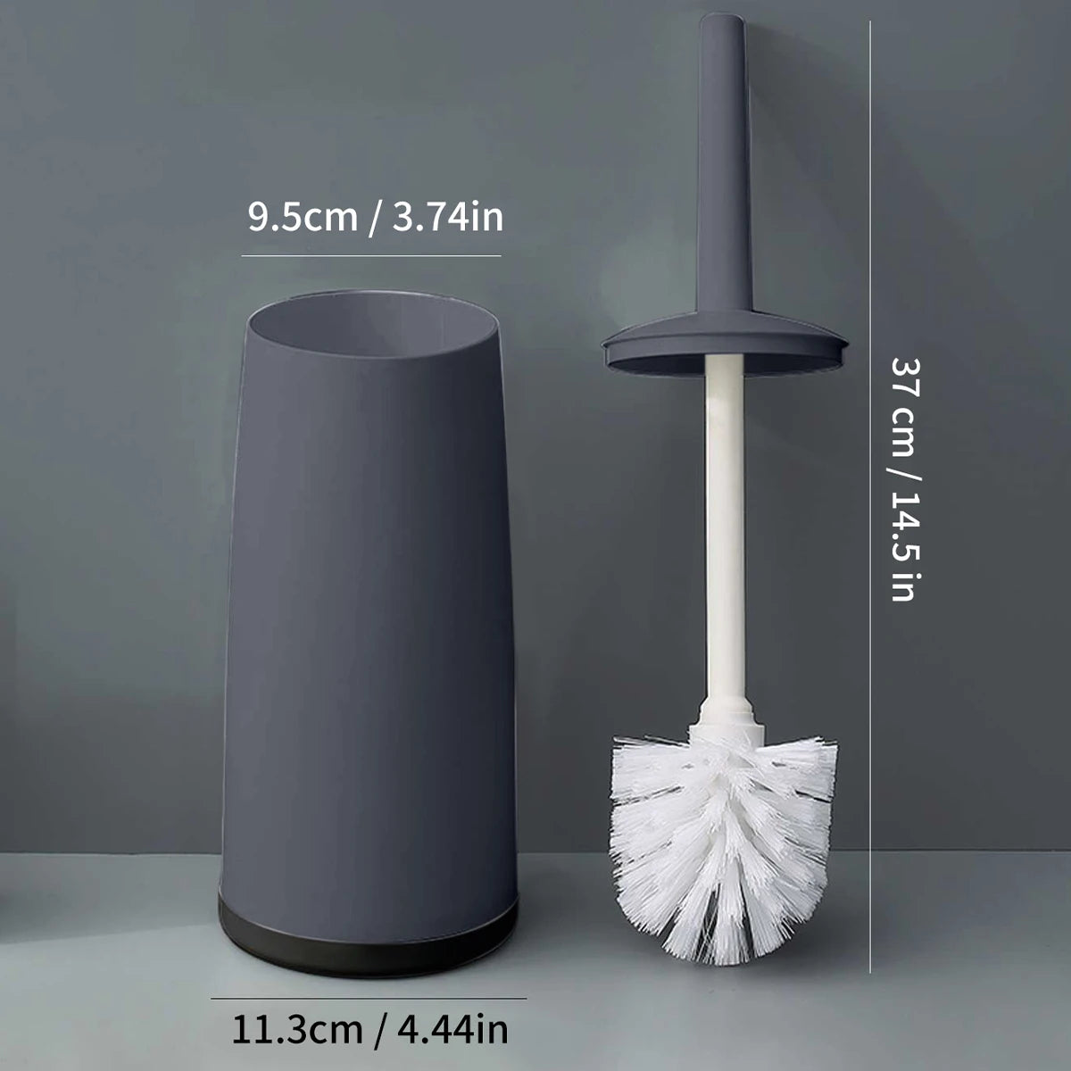 WORTHBUY Plastic Toilet Brush With Standing Base Long Handle Toilet Cleaning Brush For WC Bathroom Accessories Cleaning Tools