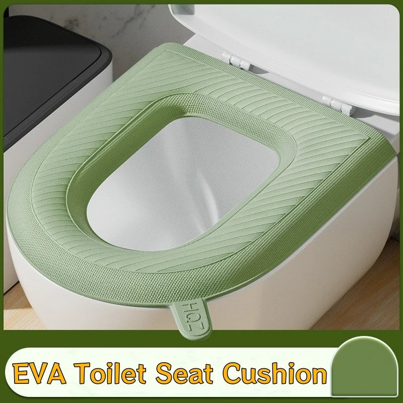 EVA Toilet Seat Cushion Waterproof Warm Mat Washable Bathroom Accessories Organization Universal Lid Bowl Cover Portable Home