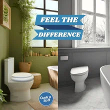 Soft Padded Toilet Seat – Extra Soft Foam Comfort, Adjustable Hinges – Ideal for Elderly, Post-Surgery, Sensitive Skin – Burgund