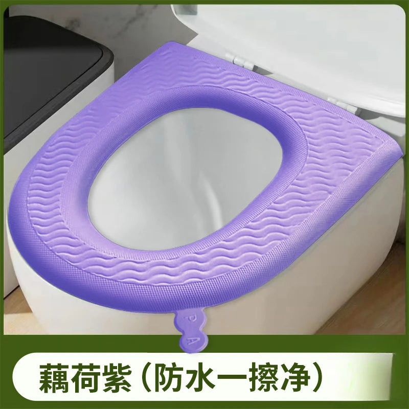 Universal Toilet Seat Macaron Color Four Seasons Closestool Mat Soft Toilet Seat Cushion Bathroom Toilet Accessories EVA