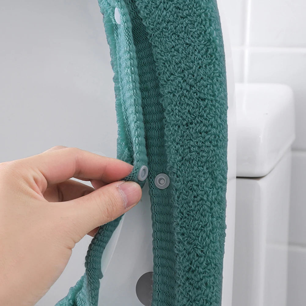 Bathroom Toilet Seat Thickened Toilet Washable Soft Warmer Mat Cover Pad Closestool Mat Seat Case Toilet Lid Accessories