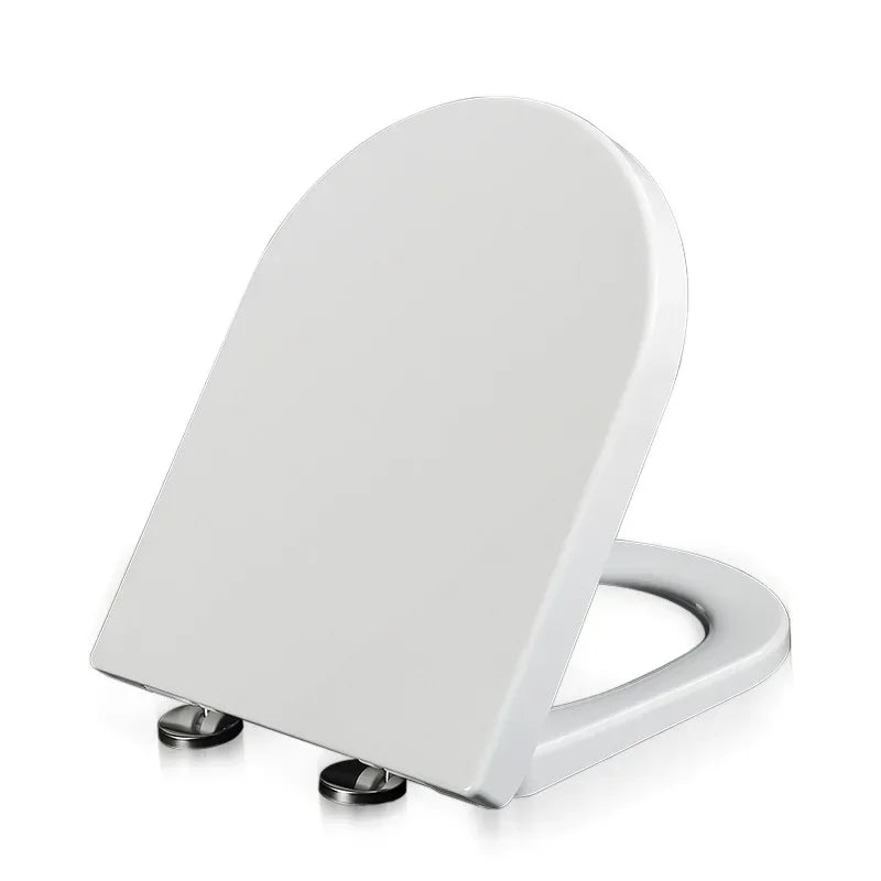 Resin Toilet Seat Cover Universal Old Thickened U-shaped Slow-Close    Smart