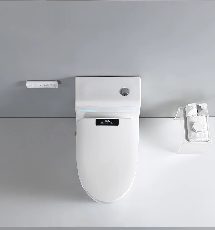 FOHEEL Auto Open Smart Toilets With Heated Bidet Seat Soft Close Toilet Seat