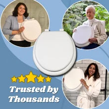 Soft Padded Toilet Seat – Extra Soft Foam Comfort, Adjustable Hinges – Ideal for Elderly, Post-Surgery, Sensitive Skin – Burgund