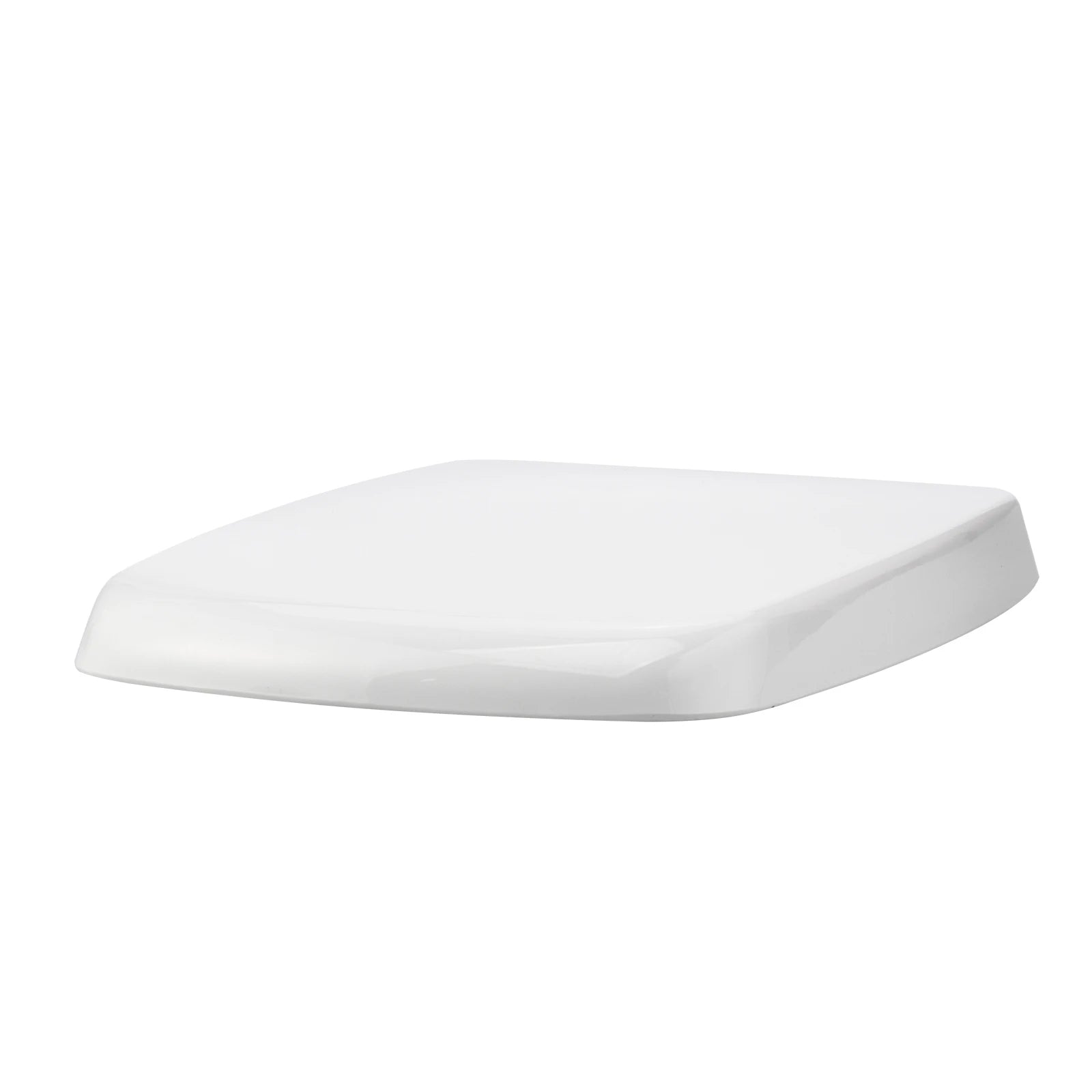 Square Toilet Seat Soft Close White, Soft Close Toilet Seat-Top Fixing, Quick Realease Toilet Seat for Easy Cleaning