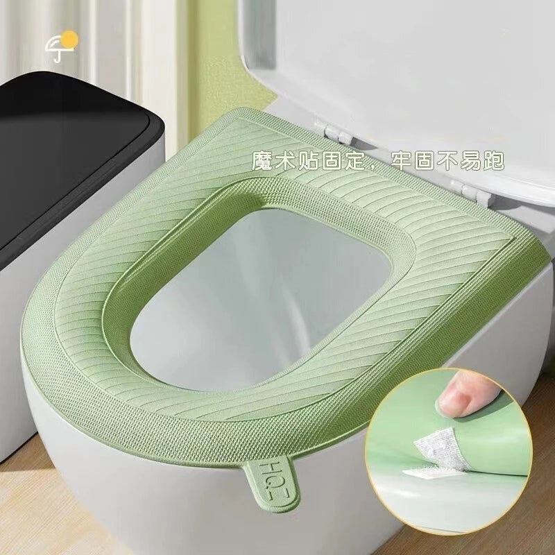 EVA Toilet Seat Cushion Waterproof Warm Mat Washable Bathroom Accessories Organization Universal Lid Bowl Cover Portable Home