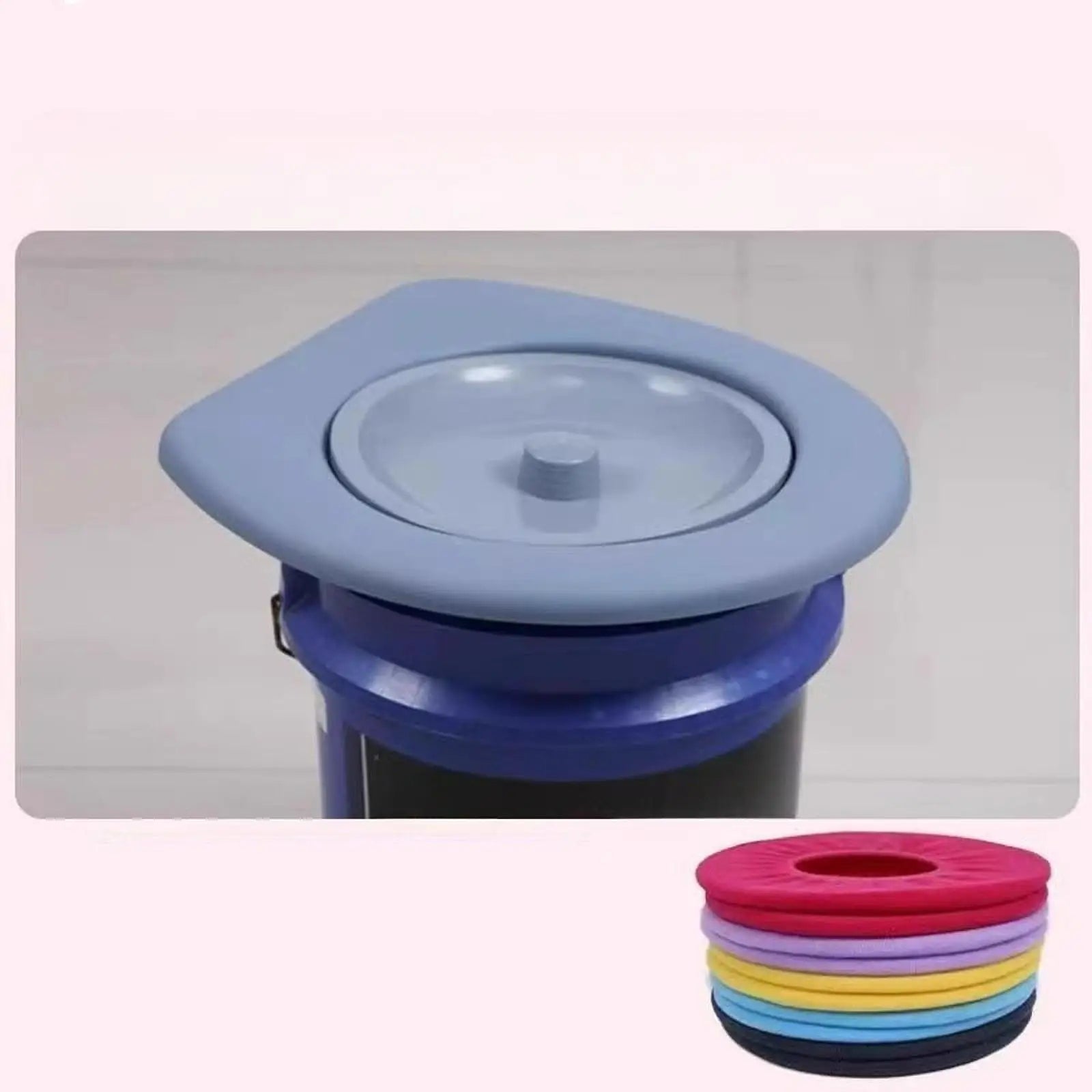 Portable Toilet Seat Bucket Toilet Seat Emergency Home Use Outdoor Toilet Seat Portable Toilet Lid for Indoor Otdoor Buckets