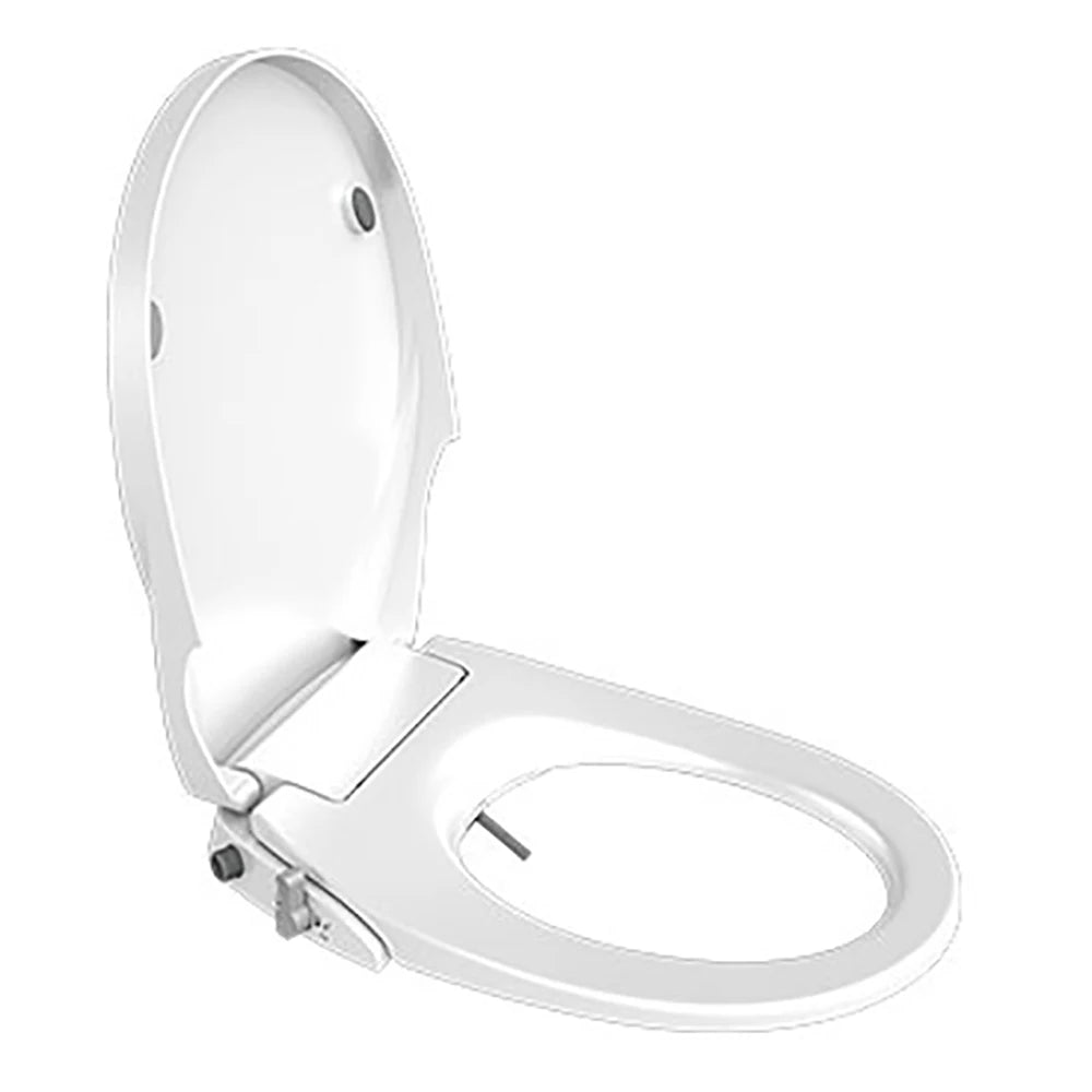 Bidet Toilet Seat Personal Hygiene Adjustable Spray Bidet Seat for Elongated Toilets Nozzle Cold Water Toilet Lid WC