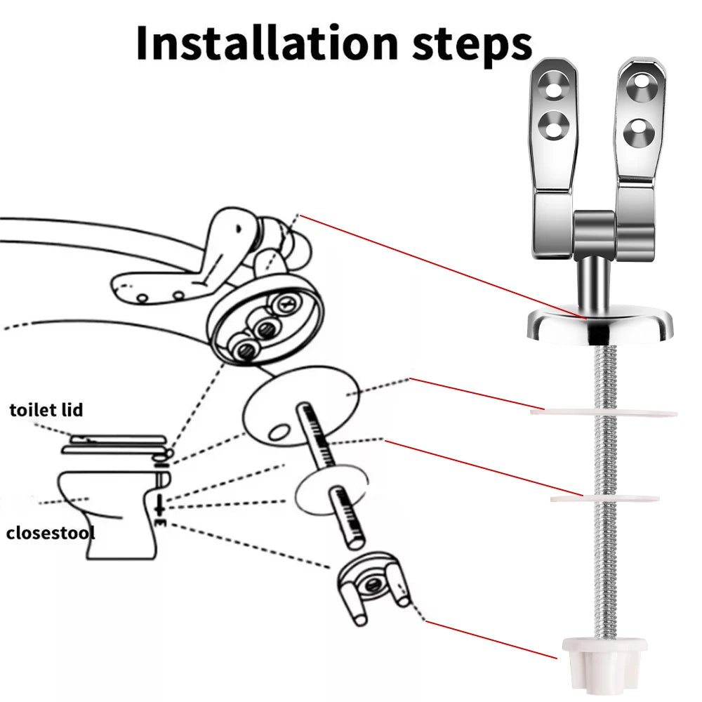 Slow Close O-Shape Toilet Seat Quiet Lid Durable Anti-Bacterial Simple Top Fixing Removable Universal Bathroom Accessories