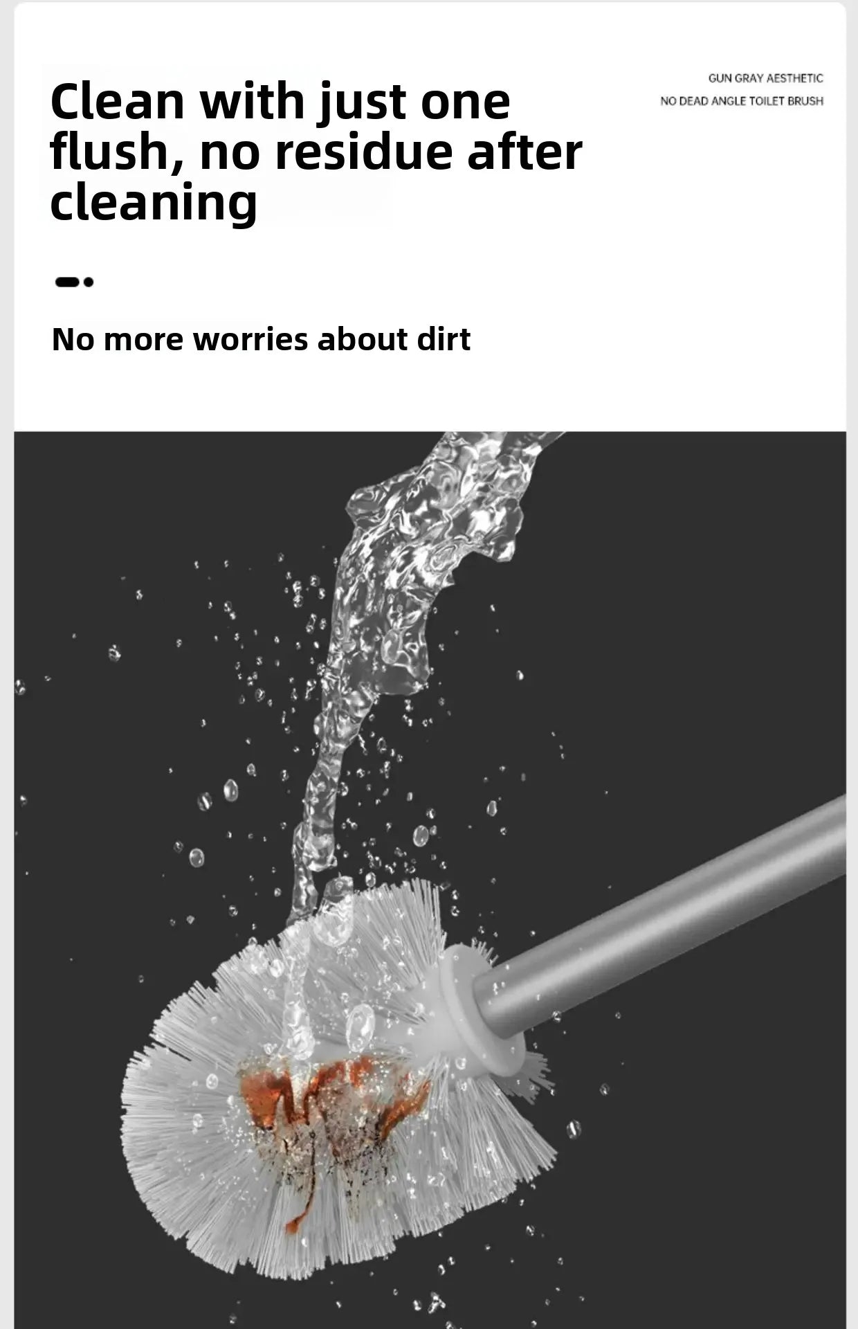 Space Aluminum Toilet Brush No Dead Angle Cleaning Wall Hanging Perforation-free Toilet Brush Escobilla Wc Toilet Cleaner Home