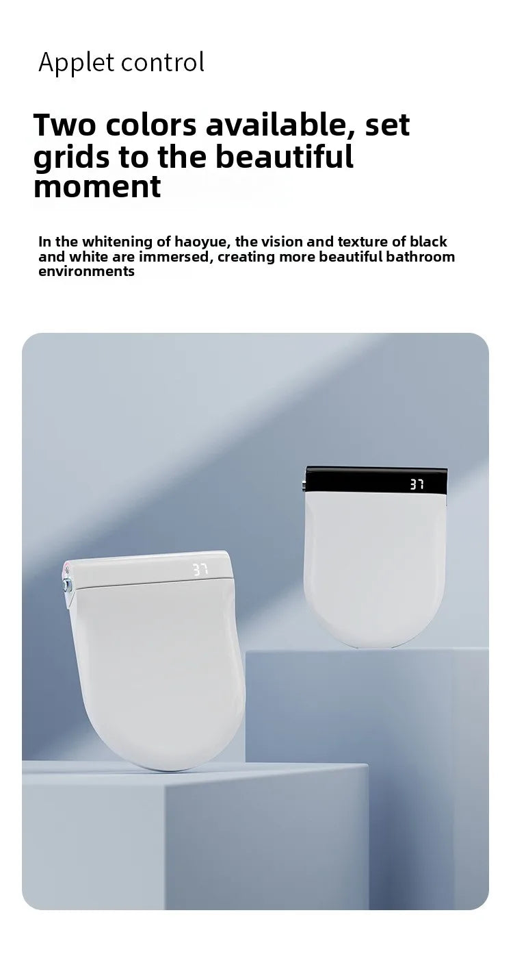 Auto Flip Smart Toilet Seat Cover with Constant Temperature Heating Multi Function Universal Bidet