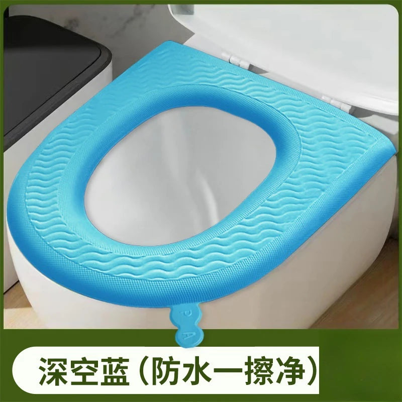 Universal Toilet Seat Macaron Color Four Seasons Closestool Mat Soft Toilet Seat Cushion Bathroom Toilet Accessories EVA