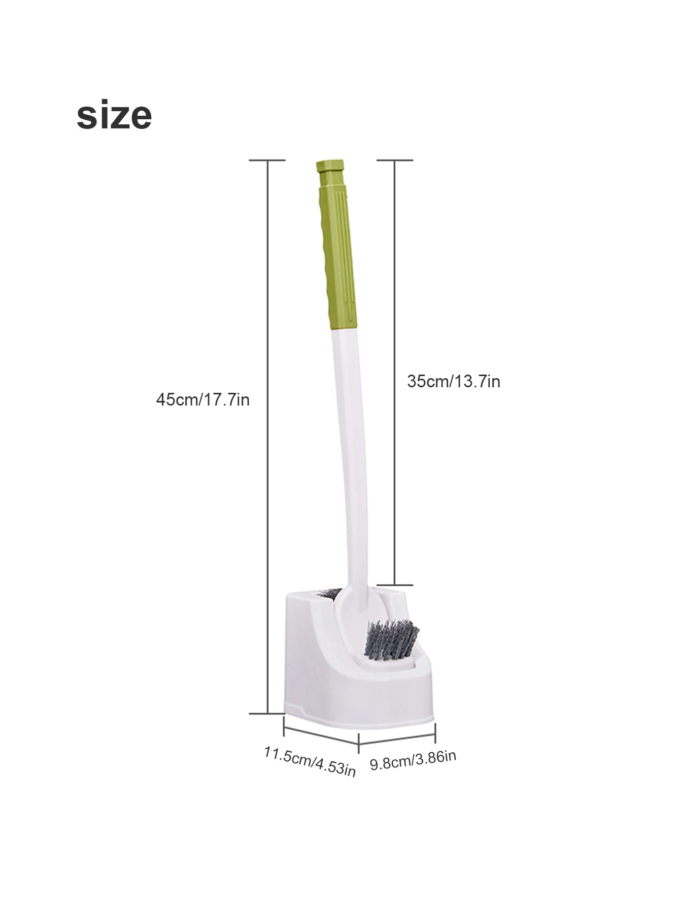 1/2pcs Household Toilet Brush With No Dead Corners No Punching In The Bathroom Wall Mounted Cleaning Brush Set With Base Durable