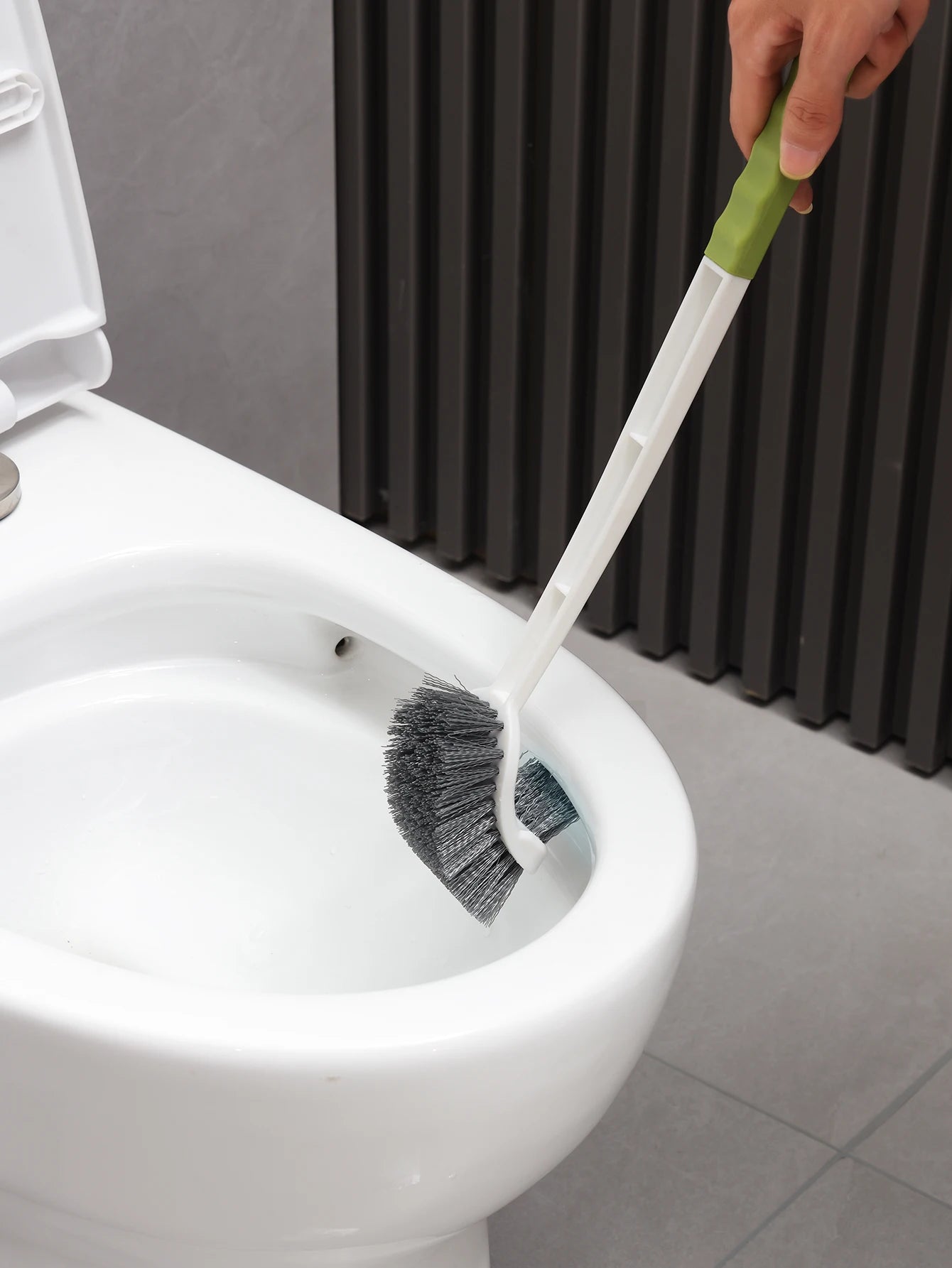 1/2pcs Household Toilet Brush With No Dead Corners No Punching In The Bathroom Wall Mounted Cleaning Brush Set With Base Durable