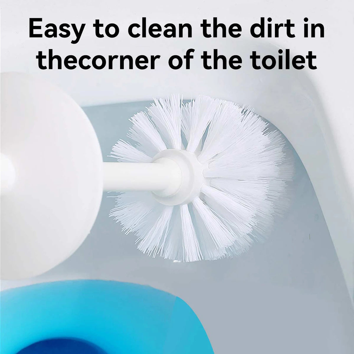 WORTHBUY Plastic Toilet Brush With Standing Base Long Handle Toilet Cleaning Brush For WC Bathroom Accessories Cleaning Tools