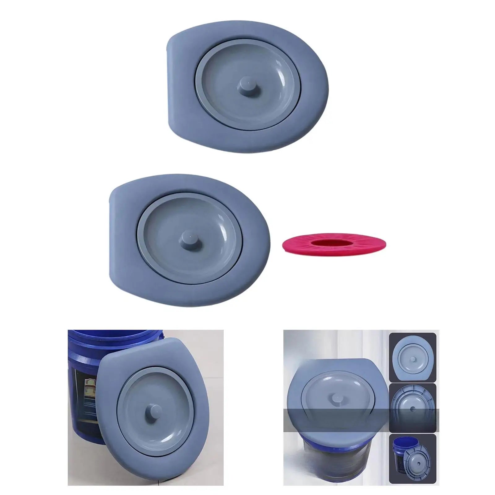 Portable Toilet Seat Bucket Toilet Seat Emergency Home Use Outdoor Toilet Seat Portable Toilet Lid for Indoor Otdoor Buckets