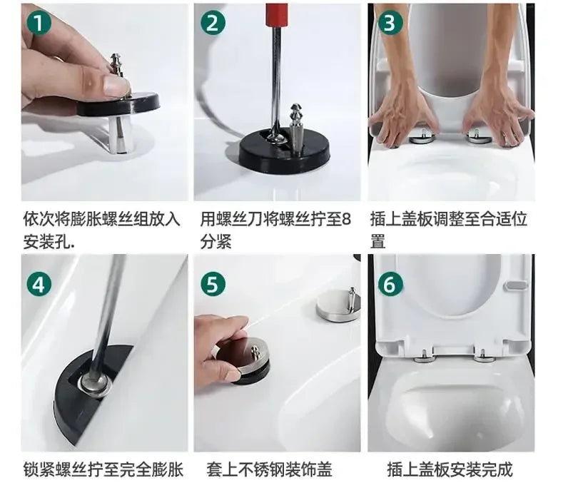 Flush Toilet Seat Cover Thickened For Household Use Circular  O-Type  Board