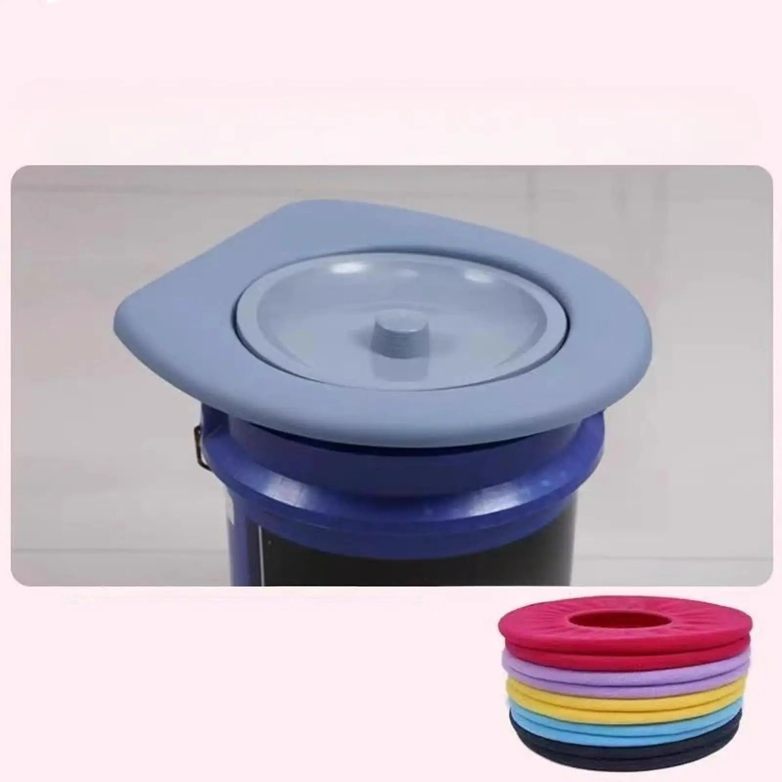 Portable Toilet Seat Bucket Toilet Seat Emergency Home Use Outdoor Toilet Seat Portable Toilet Lid for Indoor Otdoor Buckets