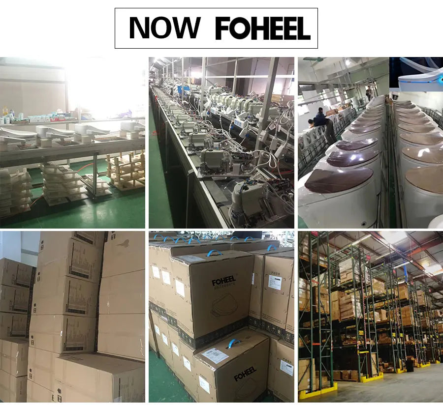 FOHEEL Auto Open Smart Toilets With Heated Bidet Seat Soft Close Toilet Seat