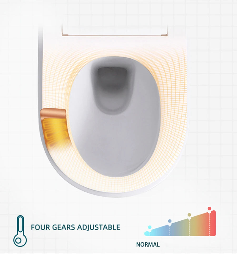 FOHEEL Auto Open Smart Toilets With Heated Bidet Seat Soft Close Toilet Seat
