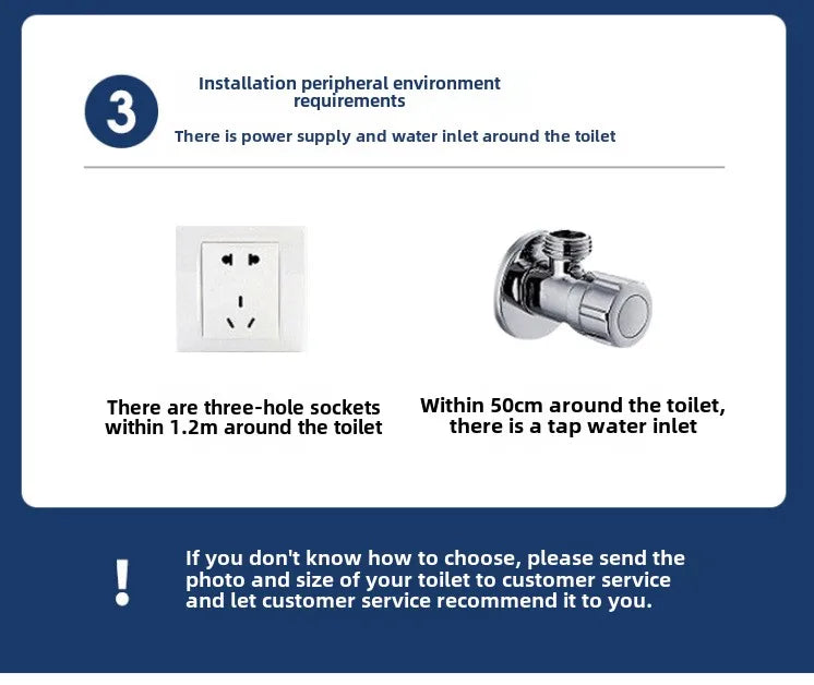Self-Cleaning Smart Toilet Seat Cover with Remote Control and Water Pressure Limitation-Free