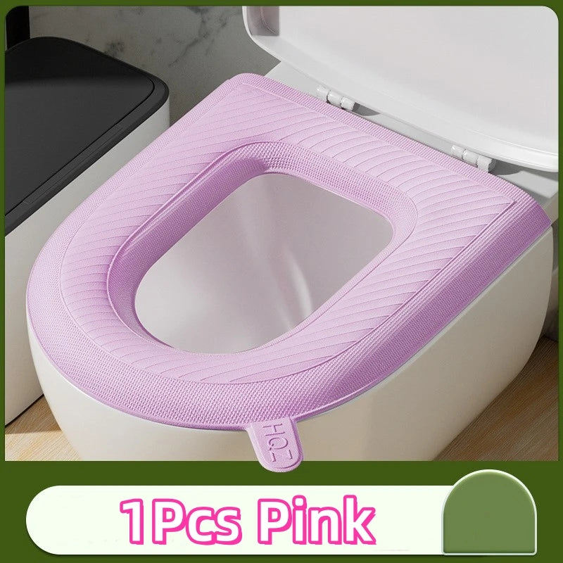 EVA Toilet Seat Cushion Waterproof Warm Mat Washable Bathroom Accessories Organization Universal Lid Bowl Cover Portable Home
