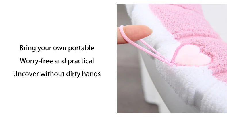 1PC Warm Comfy Toilet Seat Cover Bathroom Toilet Seat Closestool Washable Soft Warmer Mat Cover Pad Cushion Tapa WC Mat F1128