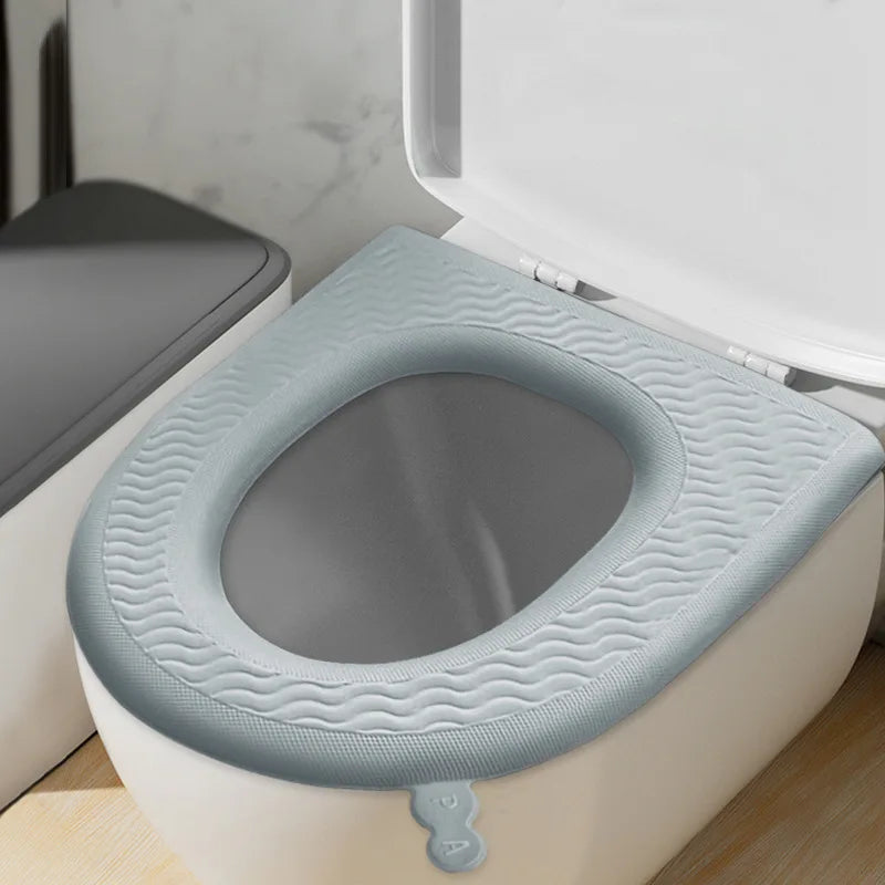 Universal Toilet Seat Macaron Color Four Seasons Closestool Mat Soft Toilet Seat Cushion Bathroom Toilet Accessories EVA