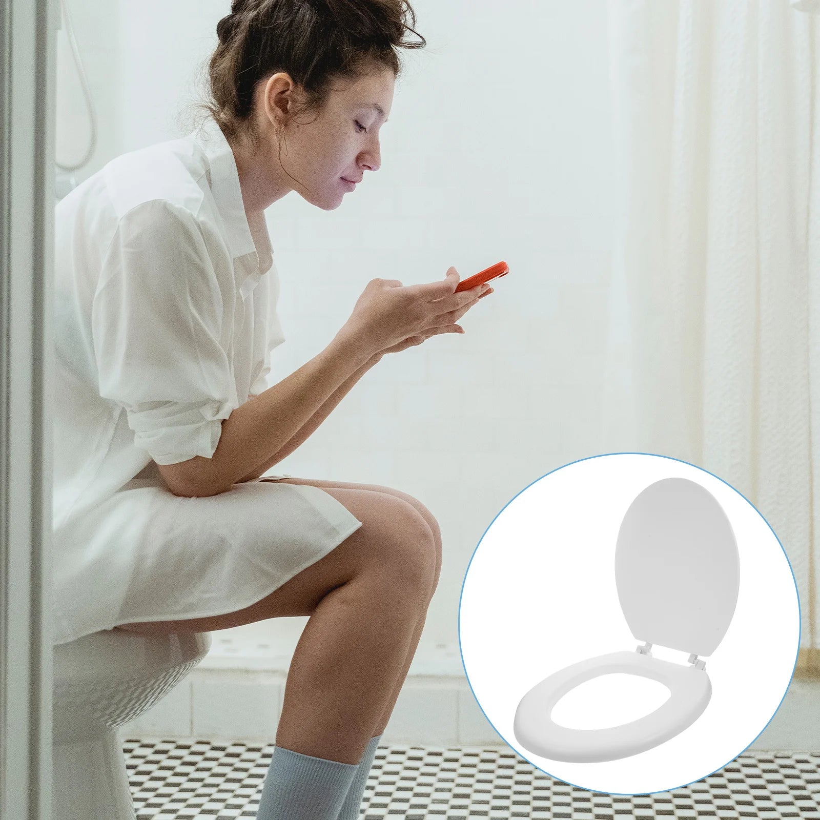 Foam Toilet Seat Thick Soft Cushion Elongated Padded Seat Cover Heavy Duty Glacier Bay Style Easy Clean Universal Fits