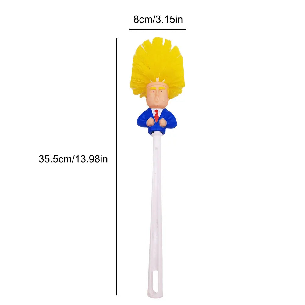 Funny Toilet Cleaning Brush Novelty Donald Bathroom Toilet Brush with Holder Toilet Bowl Brush Gift Household Accessories
