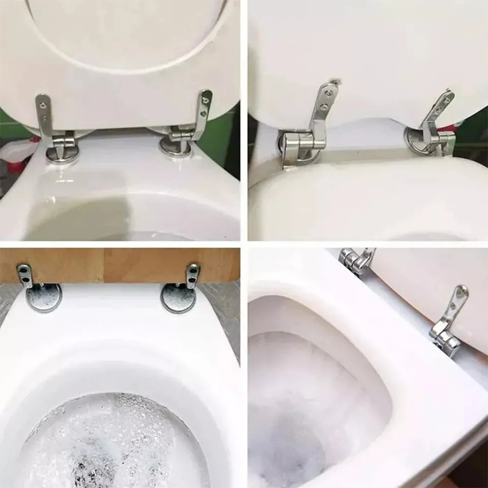 Slow Close O-Shape Toilet Seat Quiet Lid Durable Anti-Bacterial Simple Top Fixing Removable Universal Bathroom Accessories