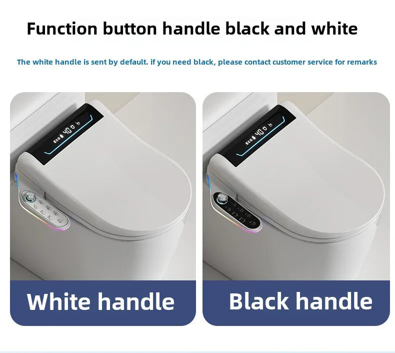 Smart Toilet Seat Cover with Instant Heating, Multi-function Wash, Foam Shield, Electric Bidet Lid for Household Bathroom