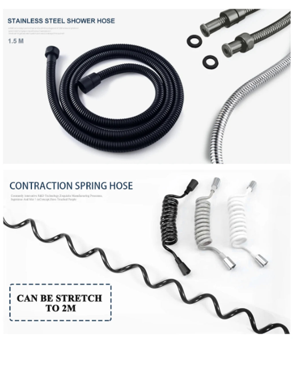 Brushed Gold Handheld Toilet Seat Bathtub Sprayer Stainless Steel Shower Handheld Spray Gun Wall-Mounted Bathroom Accessories