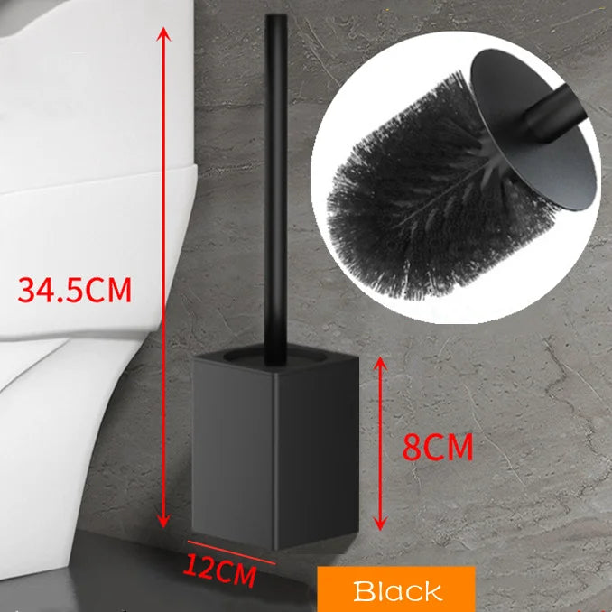 Toilet brush toilet holder bathroom accessories Creative Wall Mounted Aluminum Alloy Lavatory Brush Toilet Brush Holder Set