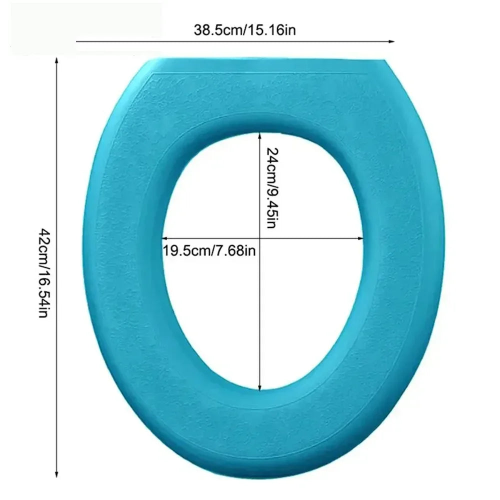 EVA Paste Type Toilet Cushion Handheld Lift Toilet Seat Cover Thickened Four Seasons Universal Toilet Seat Cushion  Accessories