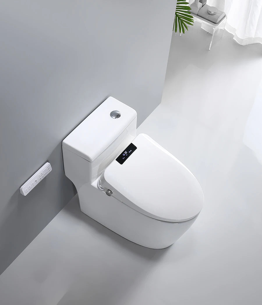 FOHEEL Auto Open Smart Toilets With Heated Bidet Seat Soft Close Toilet Seat
