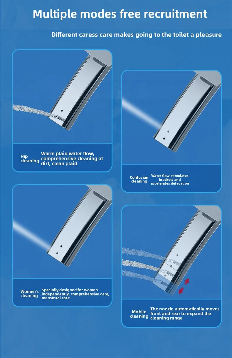 Smart Toilet Seat Cover Auto Flip Heating 110V 220V Bidet Dryer UV Shape for Home